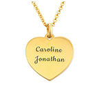 Engraved Heart Necklace