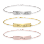 Classic Name Bar Bracelet