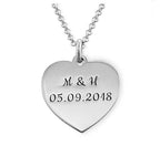 Engraved Heart Necklace