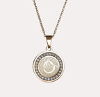 Surah Al Falaq Necklace With Ceramic Crystals