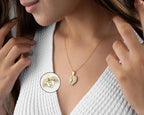 Engraved Name Heart Wings Necklace