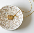 Surah Al Falaq Necklace With Ceramic Crystals